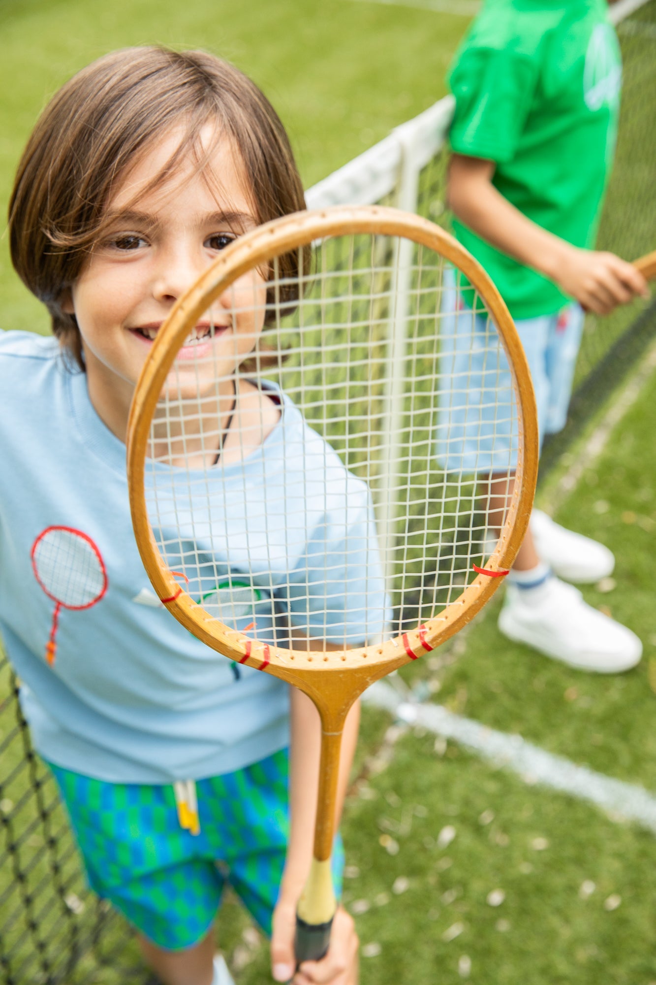 Mon Coeur Recycled Cotton Badminton Kid T-Shirt | Playroom Avenue