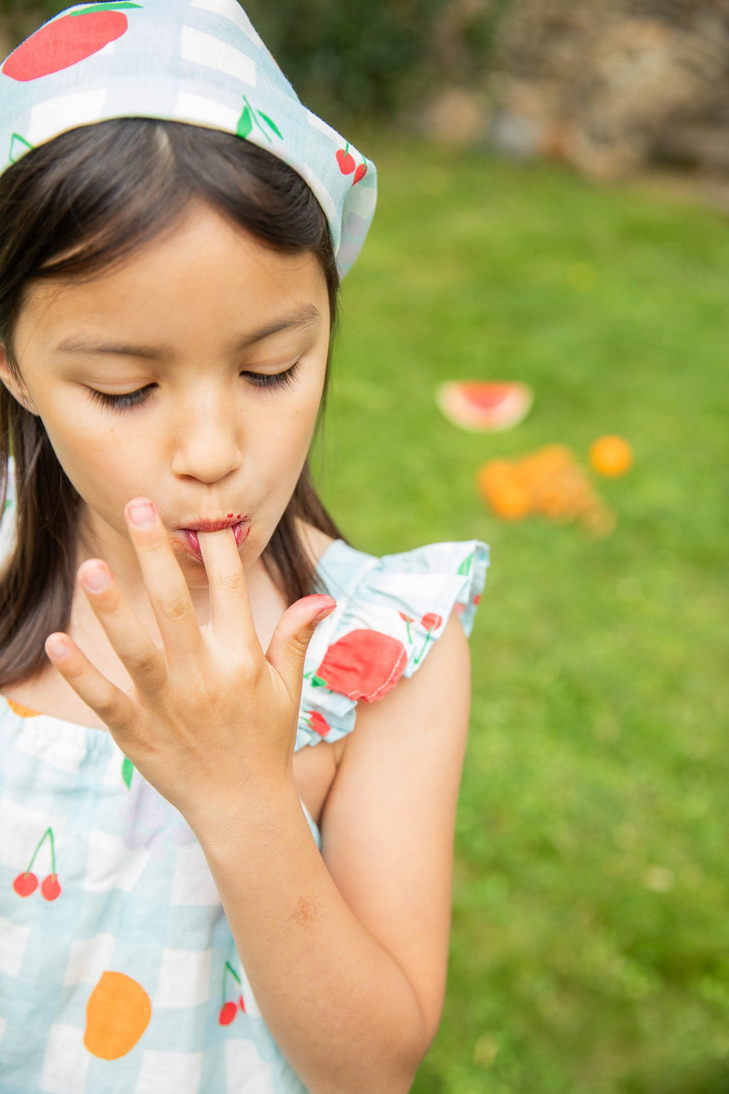 Mon Coeur Linen Picnic Kid Ruffle Dress | Playroom Avenue