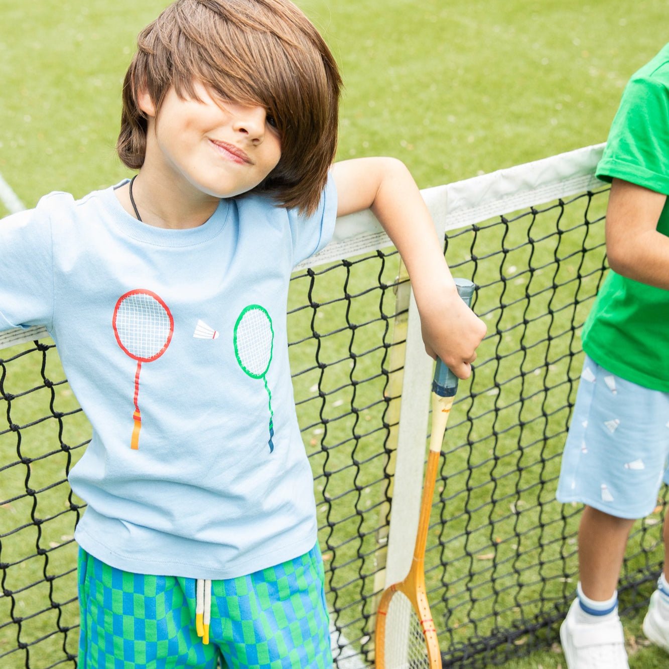 Mon Coeur Recycled Cotton Badminton Kid T-Shirt | Playroom Avenue