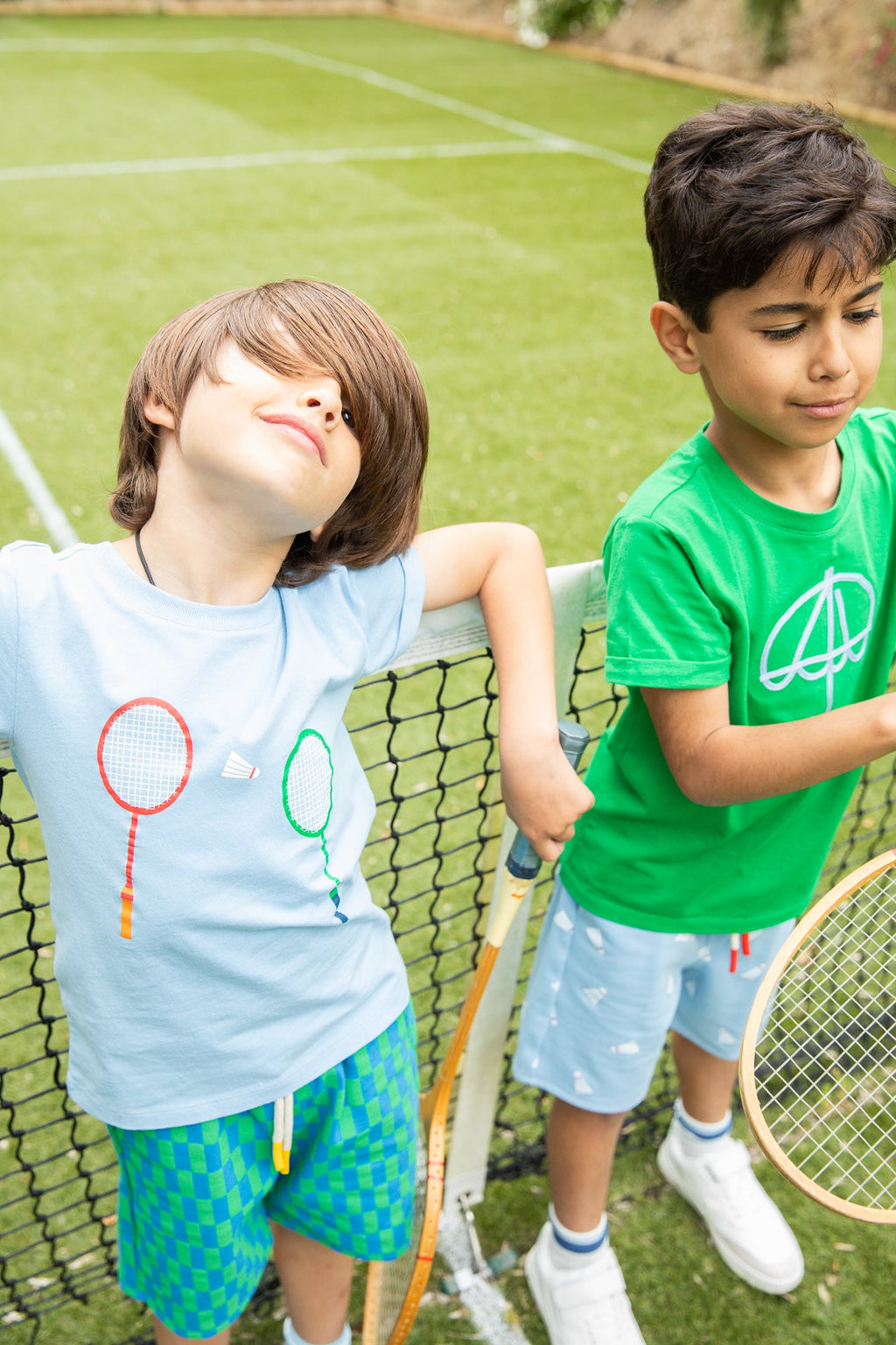 Mon Coeur Recycled Cotton Badminton Kid T-Shirt | Playroom Avenue