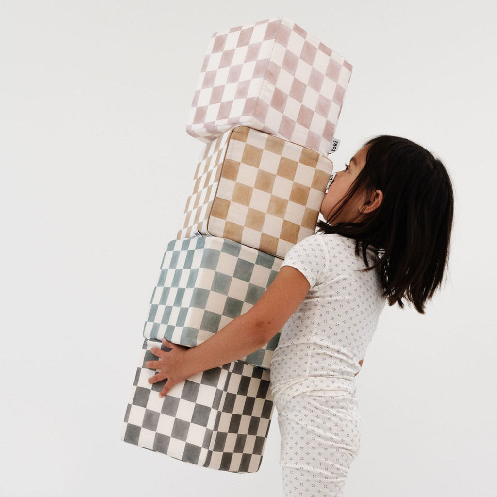 Toki Kids Checker Gumdrop Play Cube | Playroom Avenue