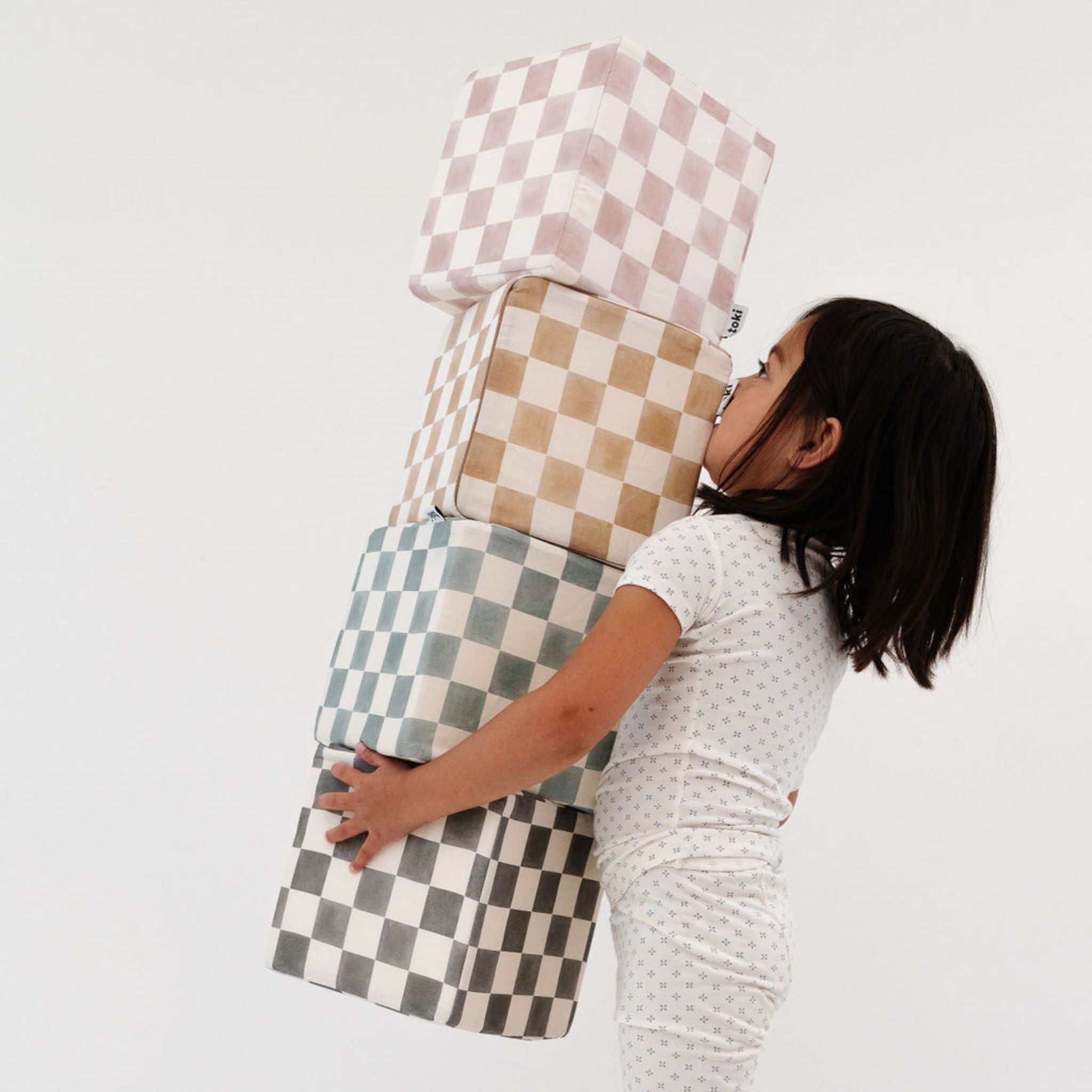 Toki Kids Checker Gumdrop Play Cube - Playroom Avenue
