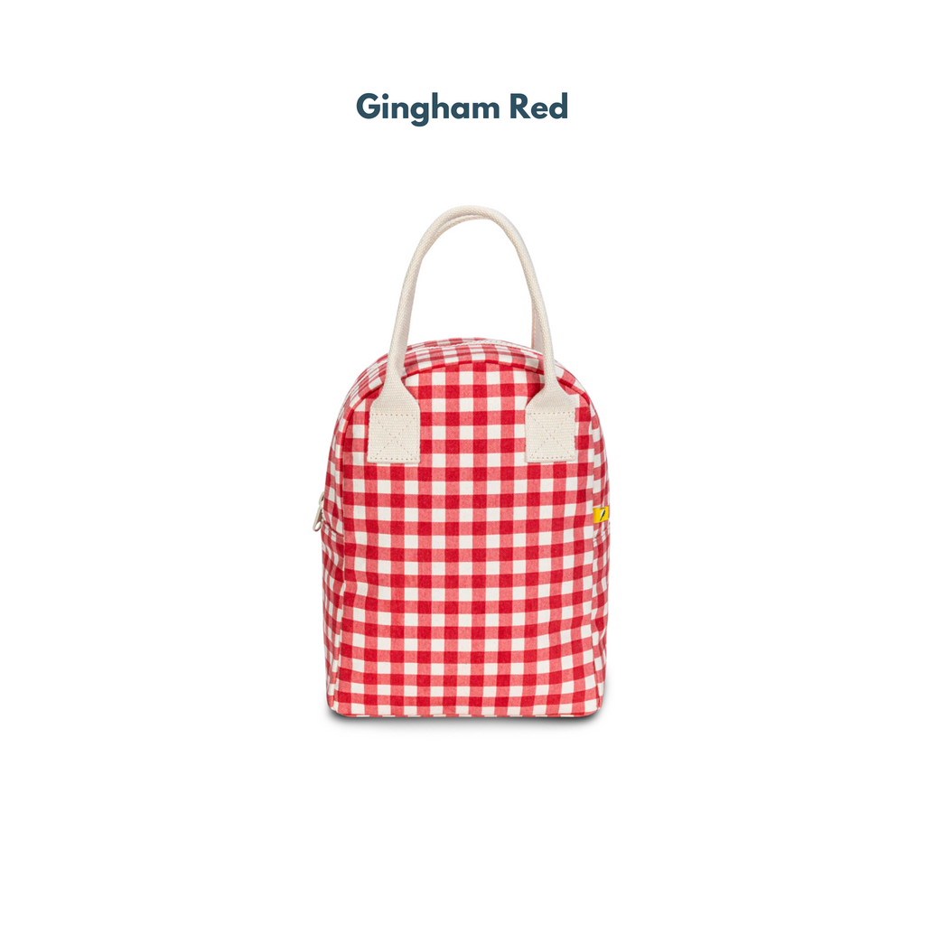 The Good Kiind Lunch Bags Gingham Red | Playroom Avenue