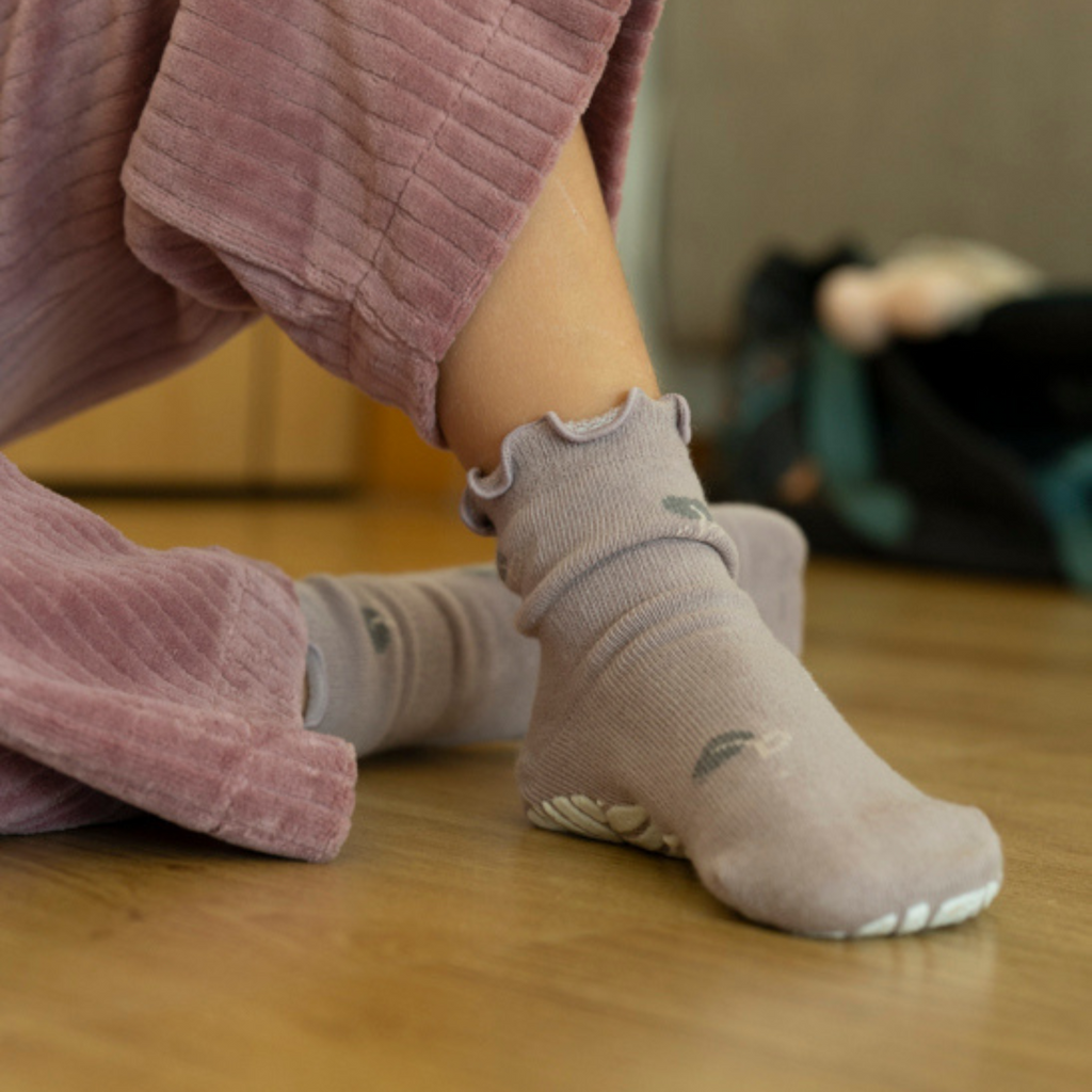 LittleYogaSocks Little Wonder Things- Organic- 4 Pairs of Stay-On Baby & Toddler Non-Slip Socks | Playroom Avenue
