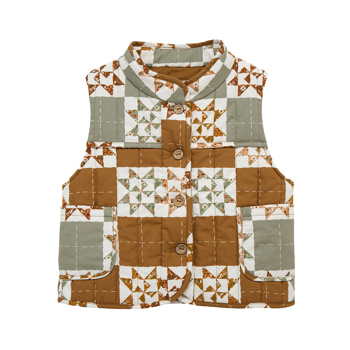 Milkbarn Quilt Quilted Vest | Playroom Avenue