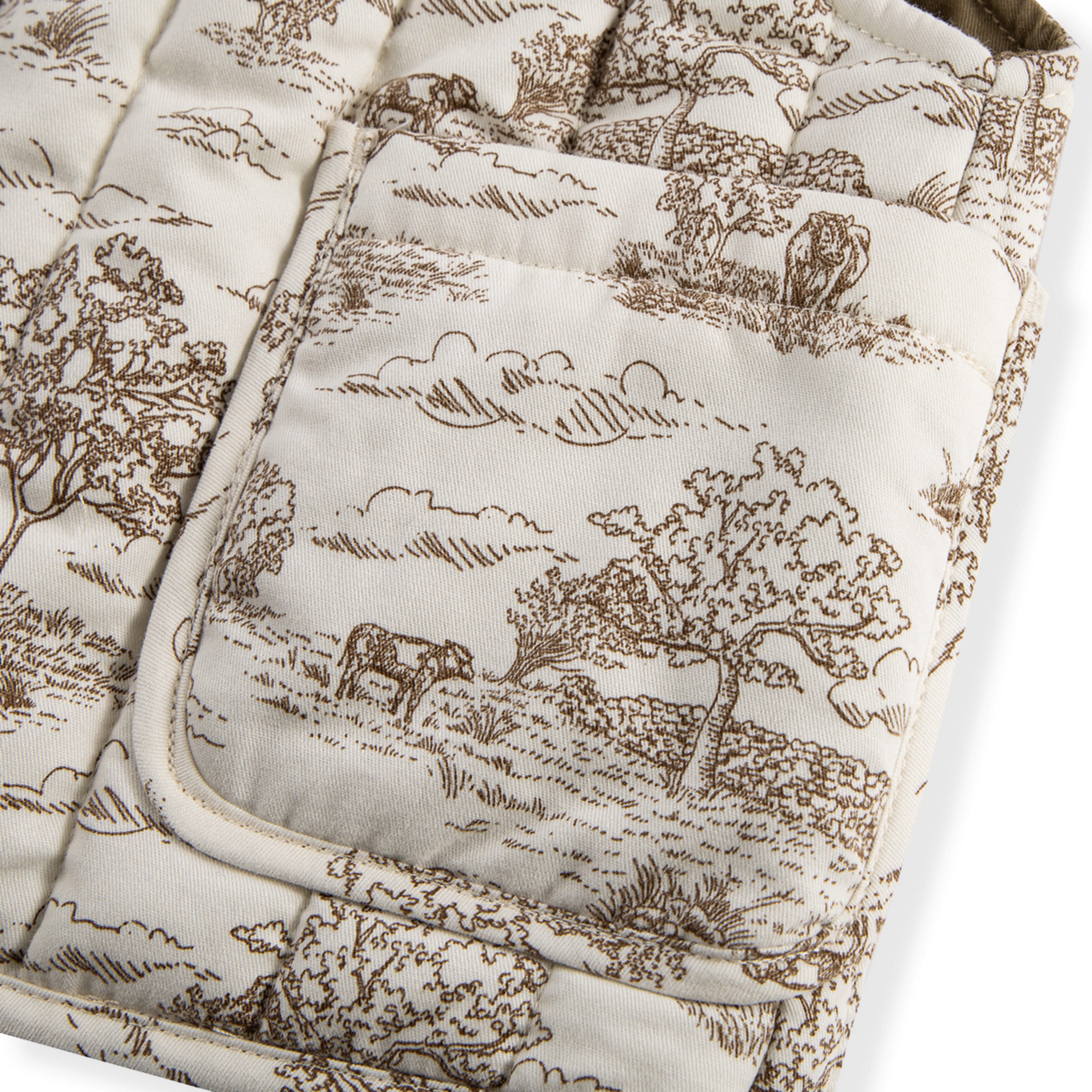 Milkbarn Country Toile Quilted Vest | Playroom Avenue