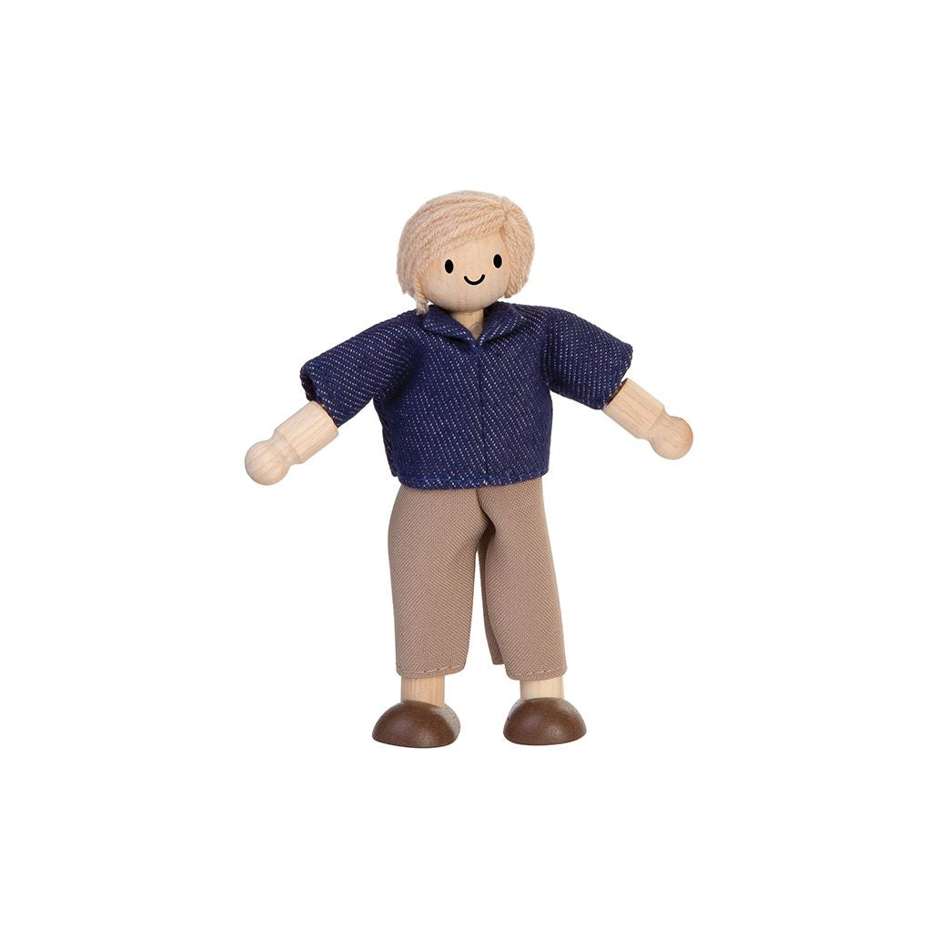 PlanToys Dad Dollhouse Figure - Light Skin Tone | Playroom Avenue