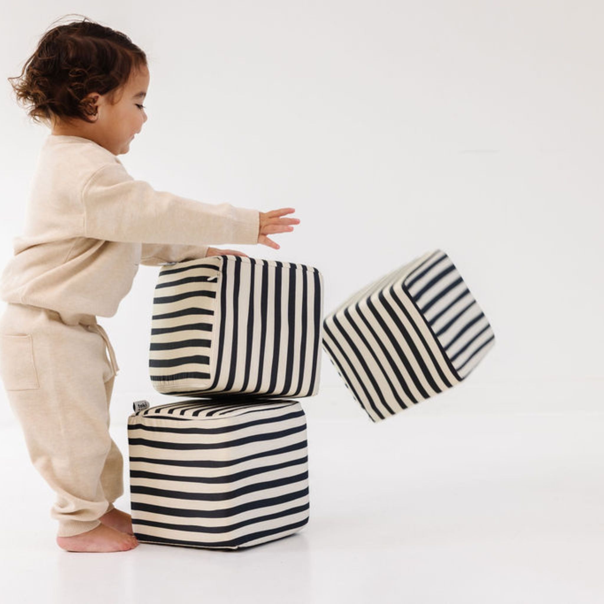 Toki Kids Bold Stripe Play Cube - Playroom Avenue
