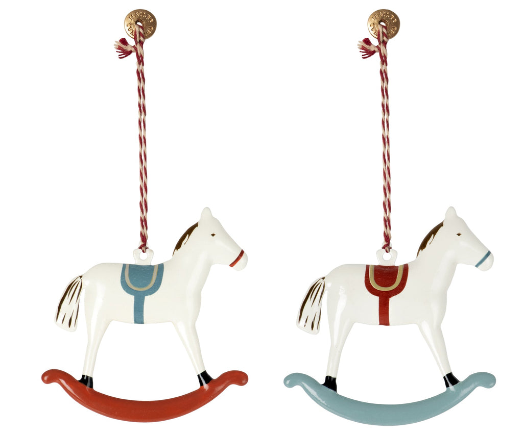 Maileg Metal Ornaments, 2 pack - Rocking Horse