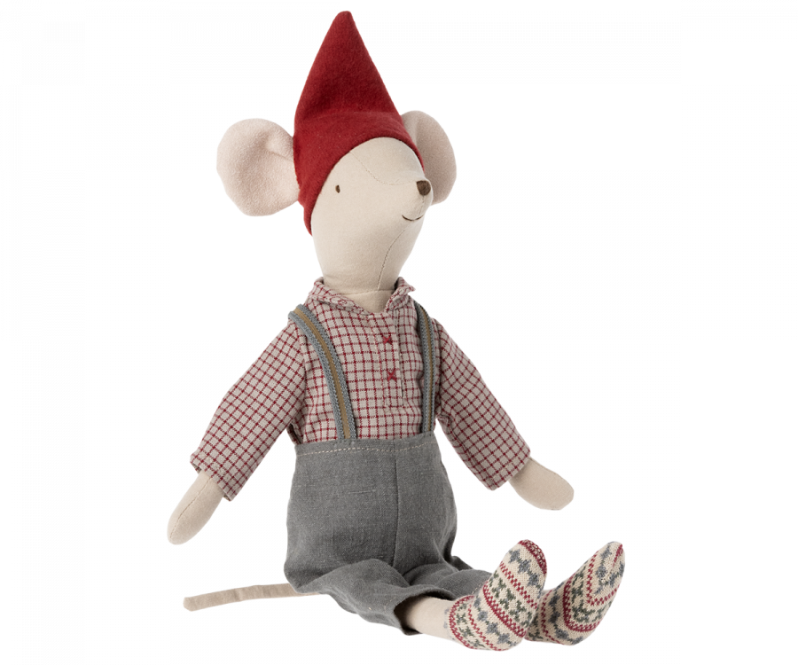 Maileg Medium Christmas Mouse, Boy