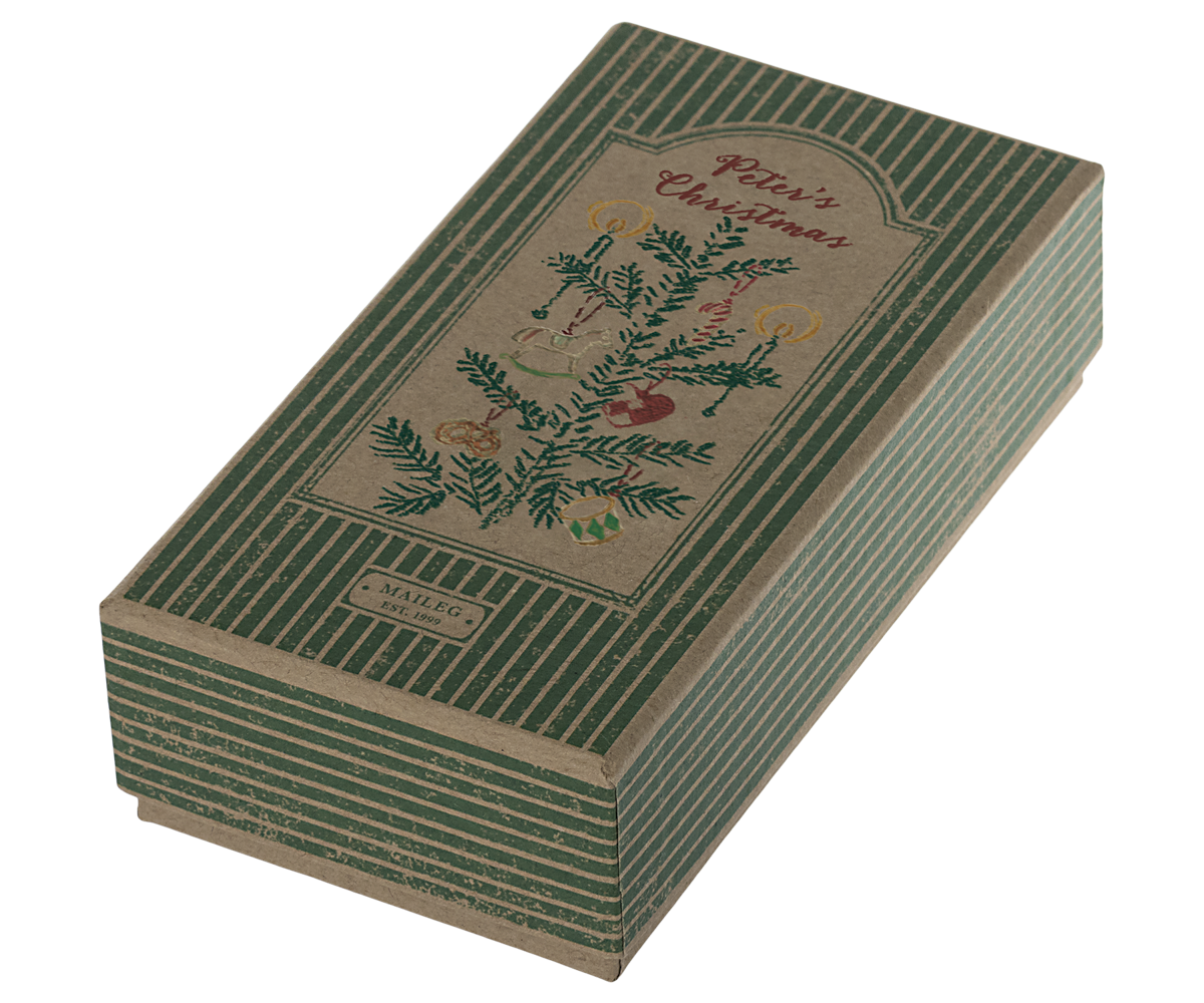 Maileg Metal Ornament Set - Peter's Christmas, Green | Playroom Avenue