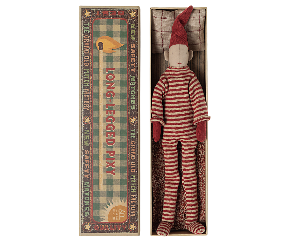 Maileg Long legged pixy in matchbox, Small | Playroom Avenue