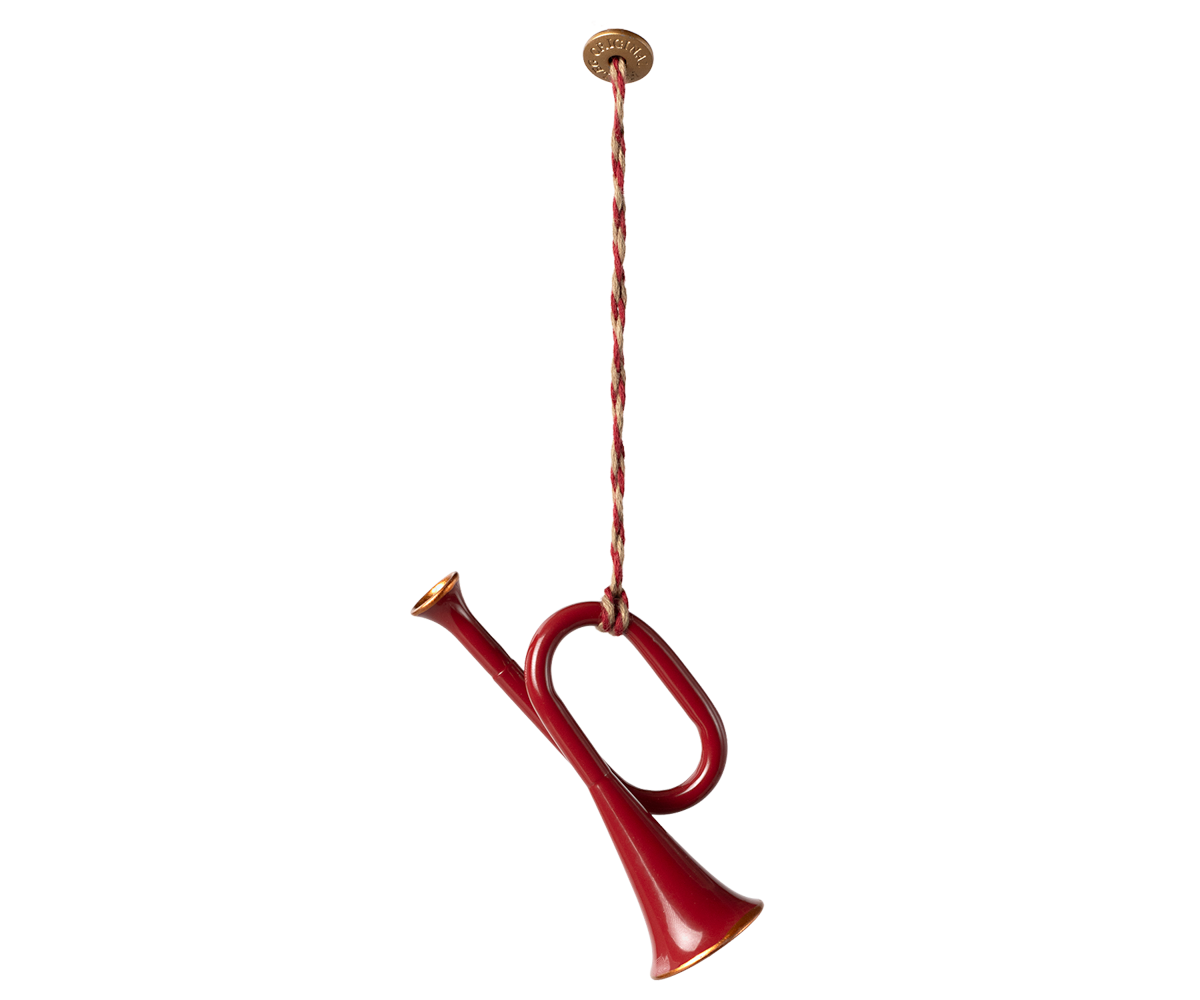 Maileg Metal ornament, Trumpet - Red | Playroom Avenue