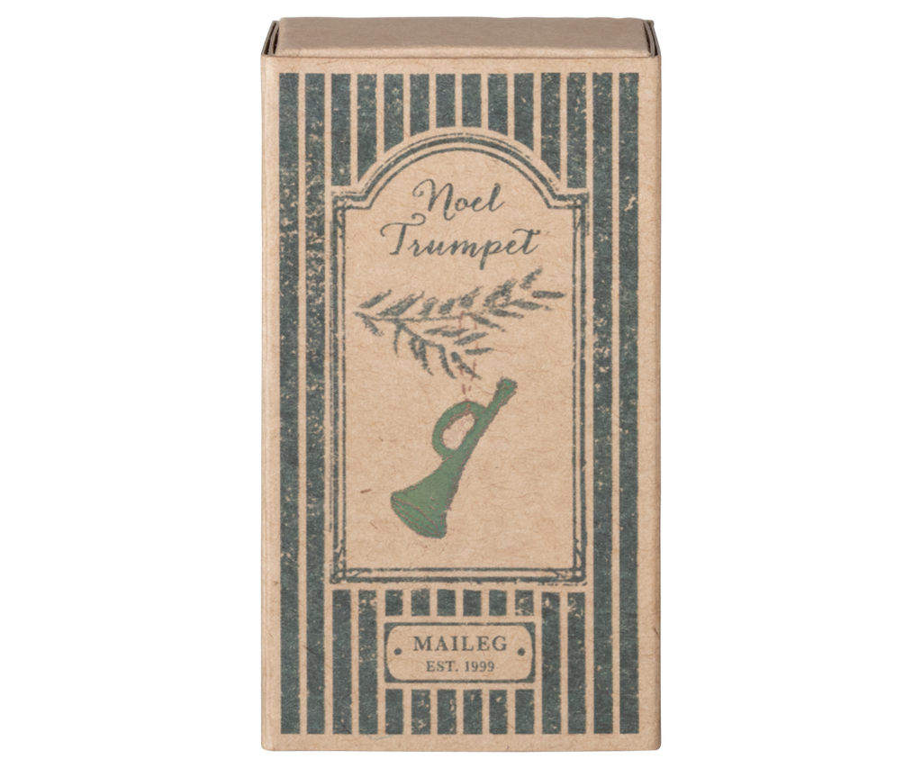 Maileg Metal ornament, Trumpet - Dark green | Playroom Avenue