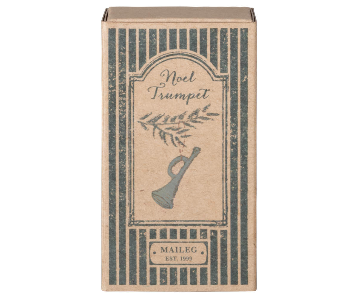 Maileg Metal ornament, Trumpet - Mint | Playroom Avenue