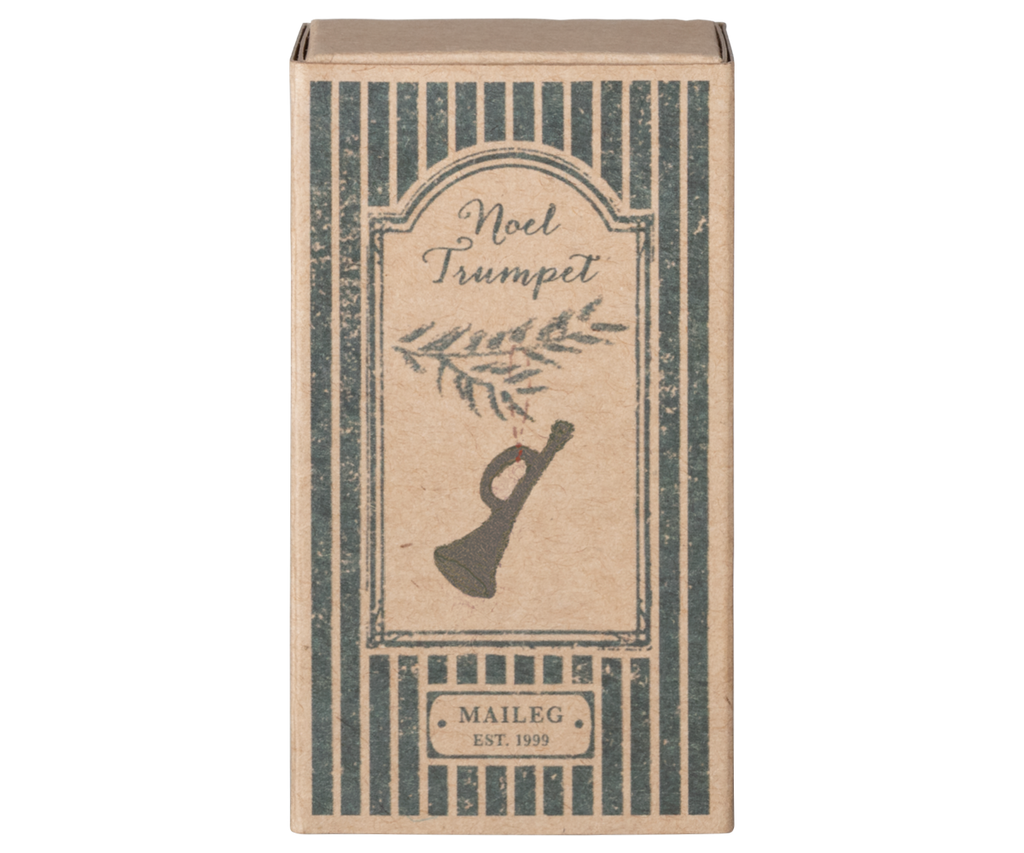 Maileg Metal ornament, Trumpet - Anthracite | Playroom Avenue