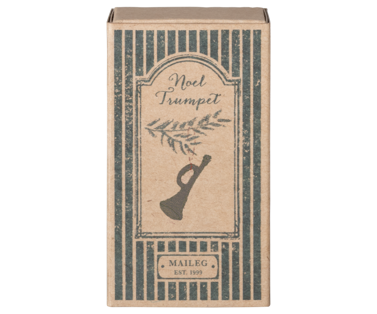 Maileg Metal ornament, Trumpet - Anthracite | Playroom Avenue