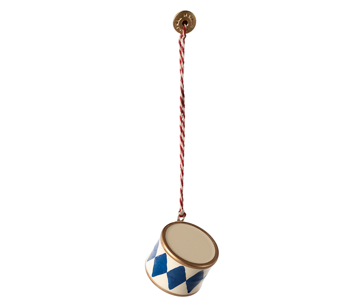 Maileg Metal ornament, Small drum - Dark blue | Playroom Avenue