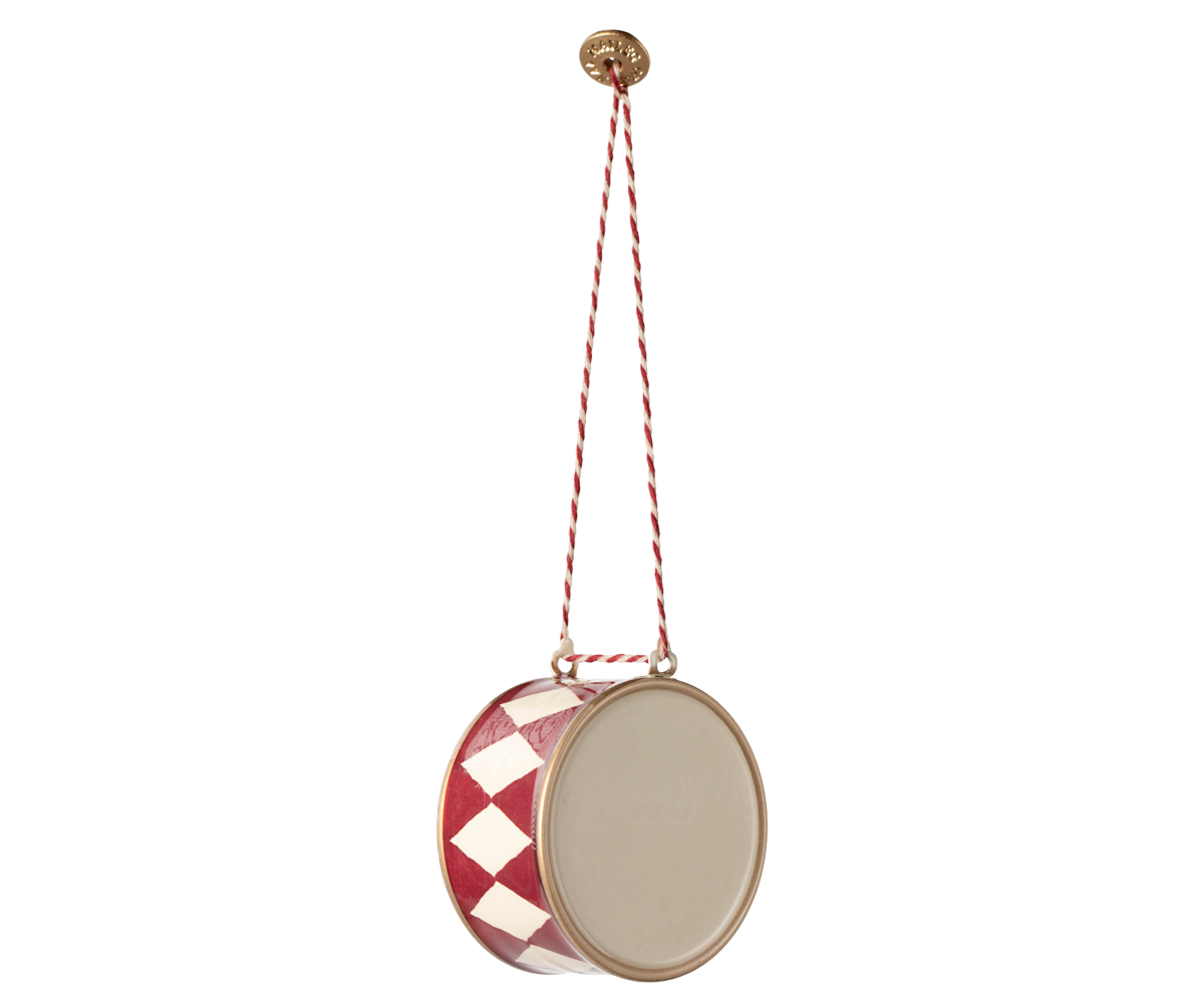 Maileg Metal ornament, Large drum - Red | Playroom Avenue