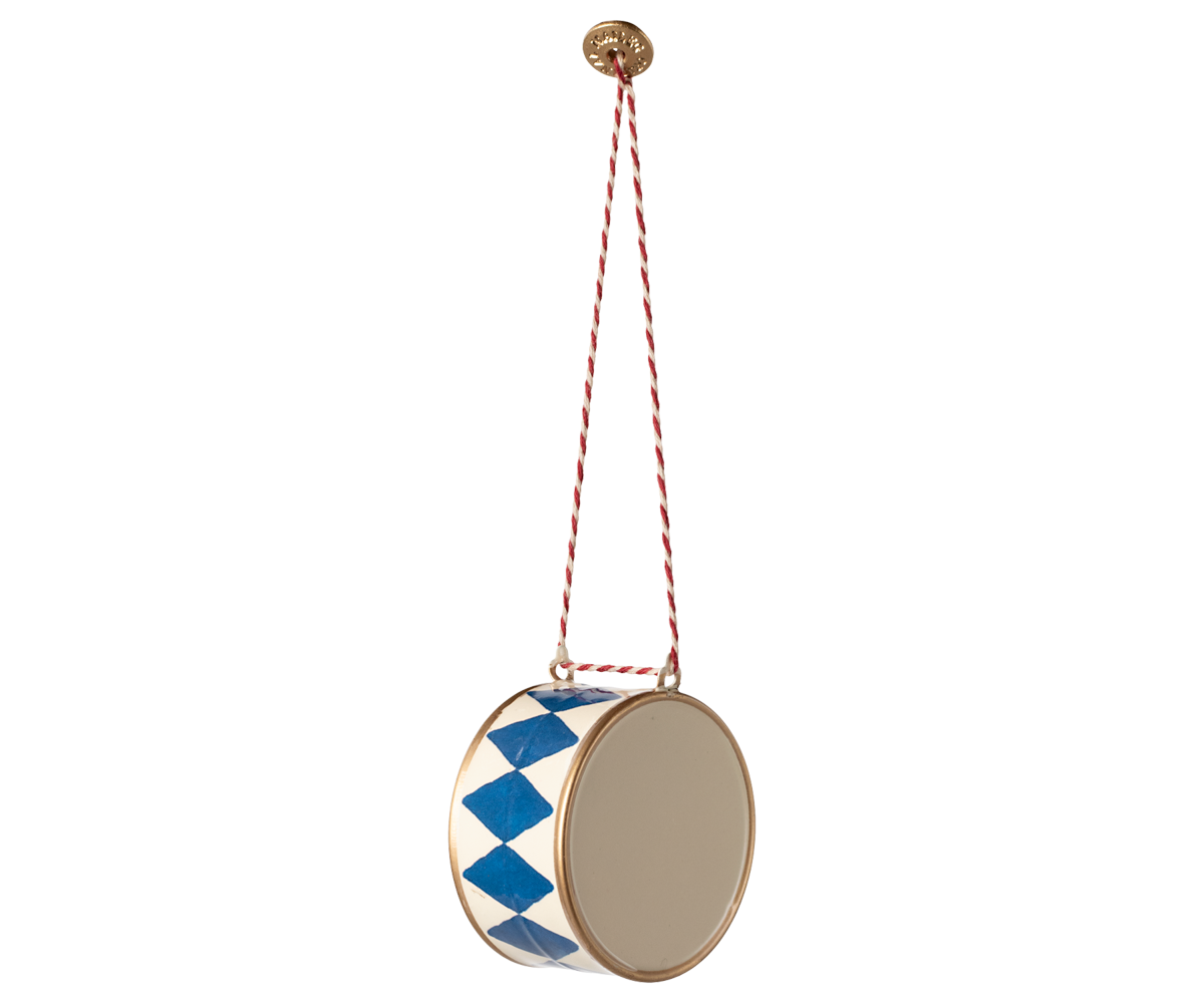 Maileg Metal ornament, Large drum - Dark blue | Playroom Avenue