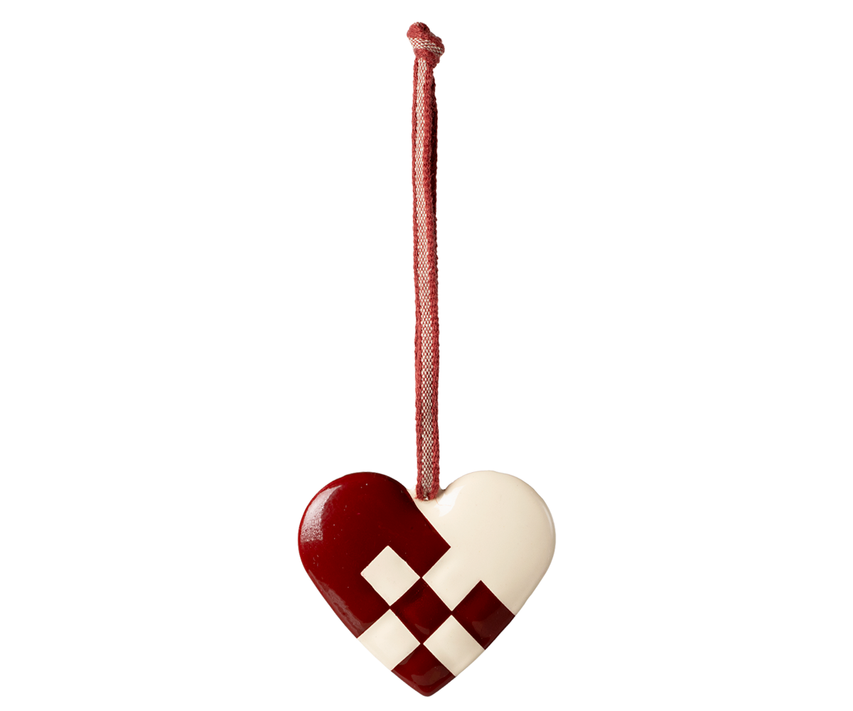 Maileg Metal ornament, Small heart - Red | Playroom Avenue