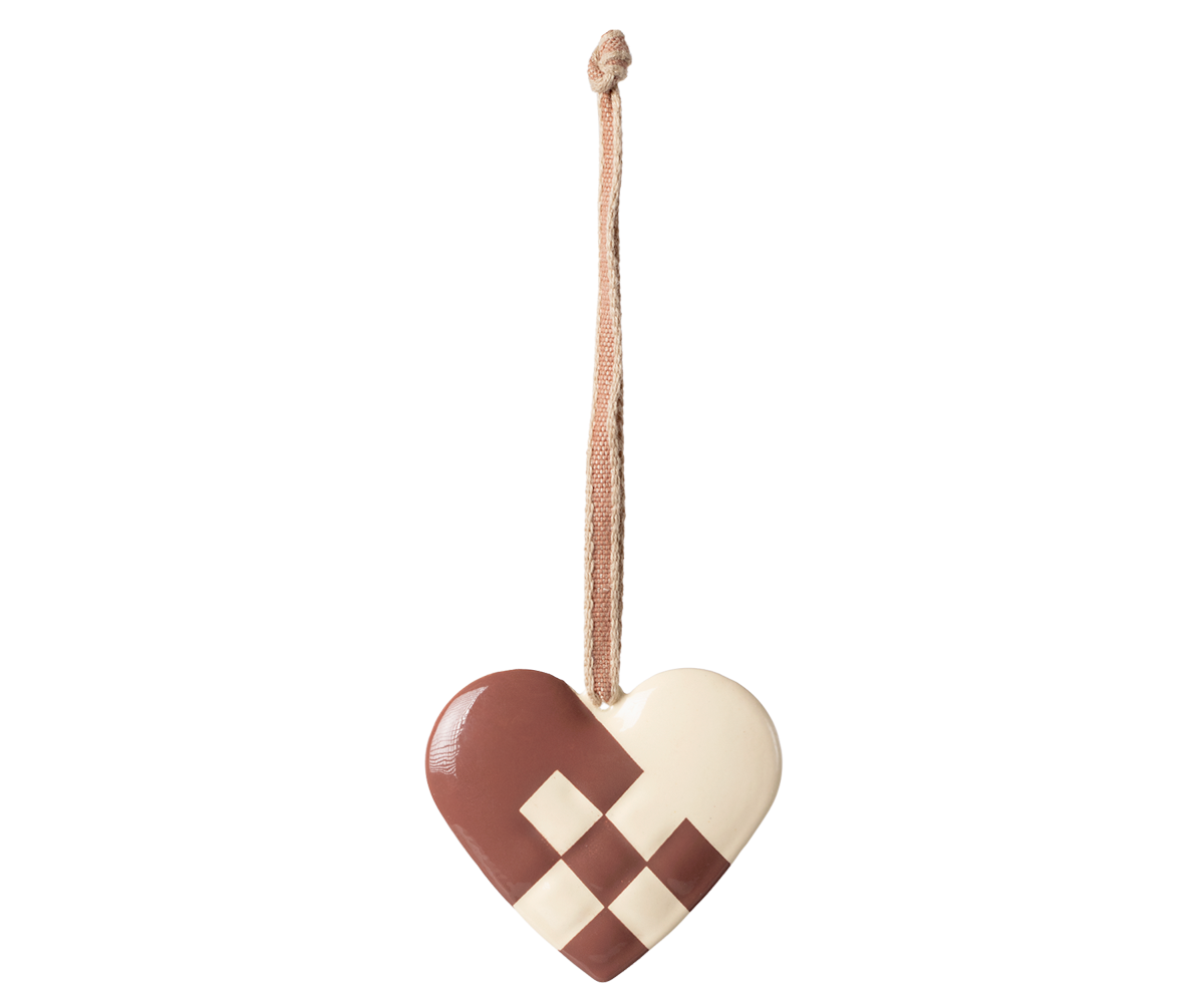 Maileg Metal ornament, Small heart - Light purple | Playroom Avenue