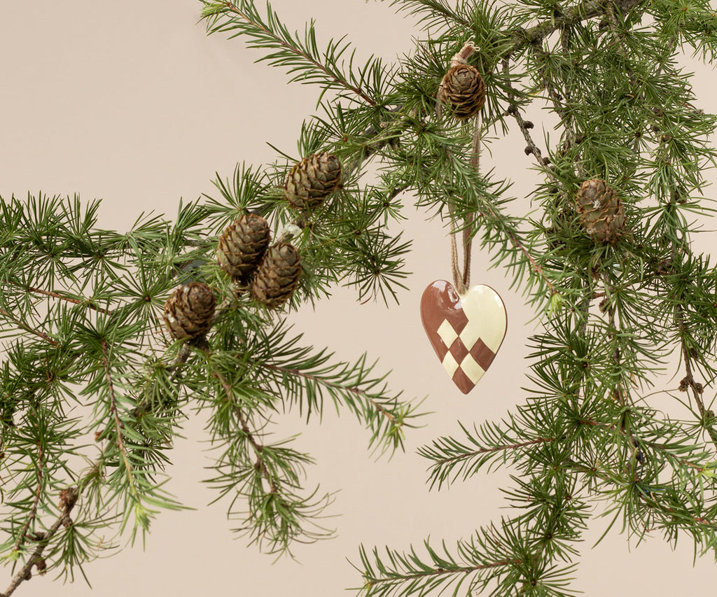 Maileg Metal ornament, Small heart - Light purple | Playroom Avenue