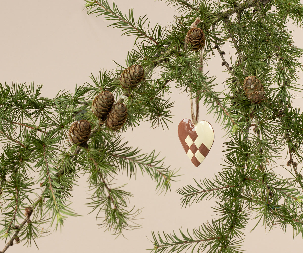 Maileg Metal ornament, Small heart - Light purple | Playroom Avenue