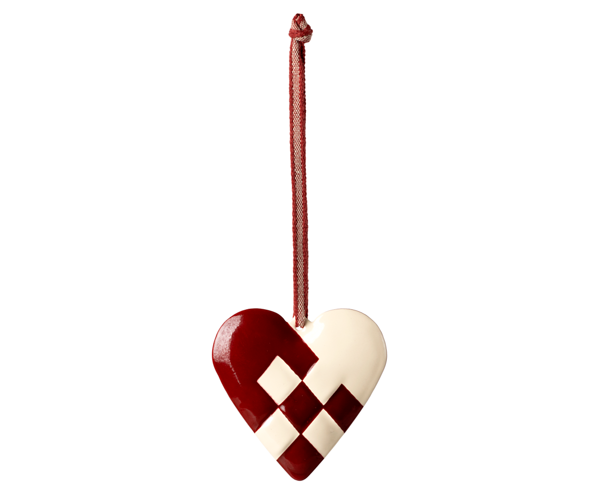 Maileg Metal ornament, Large heart - Red | Playroom Avenue
