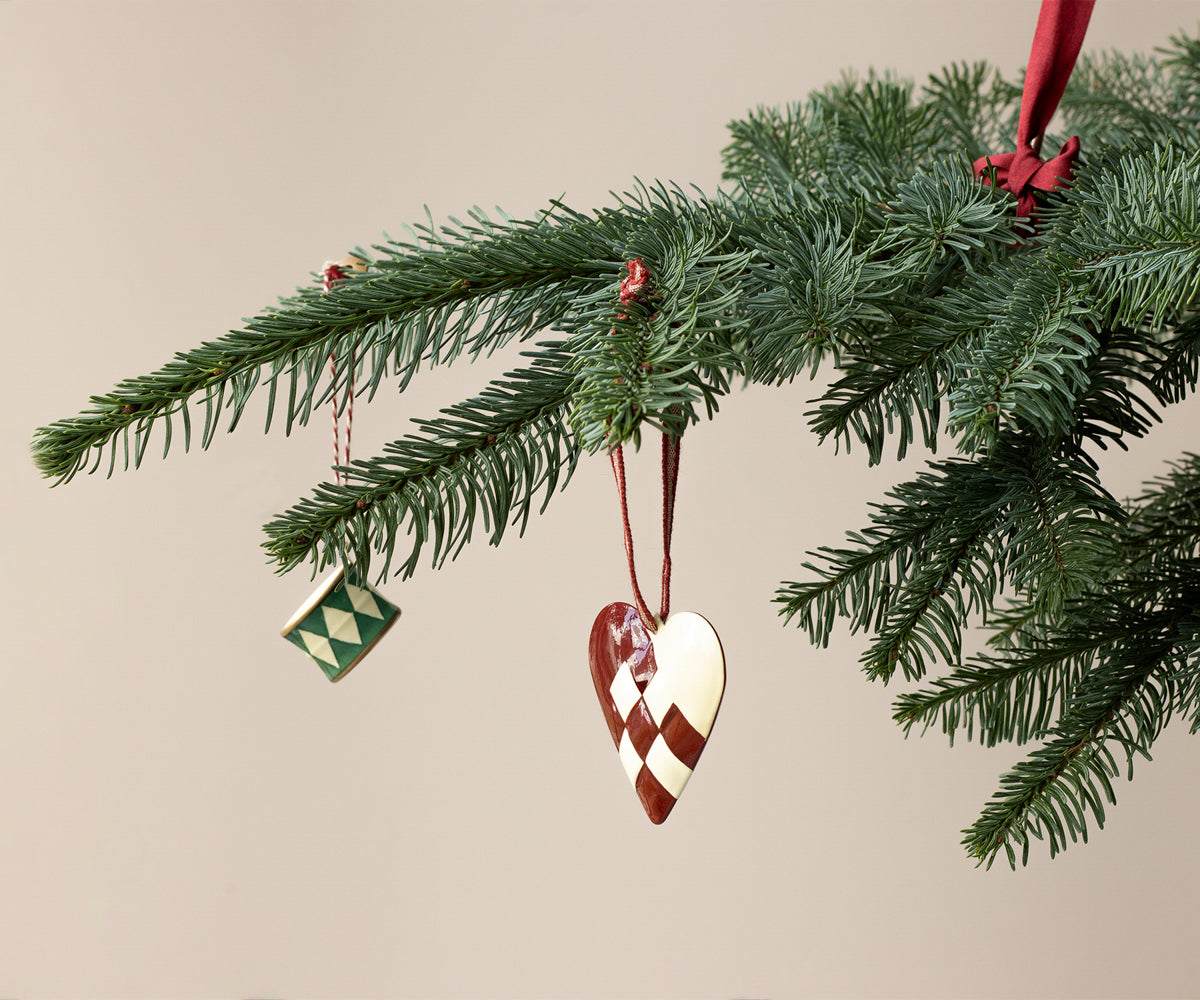 Maileg Metal ornament, Large heart - Red | Playroom Avenue