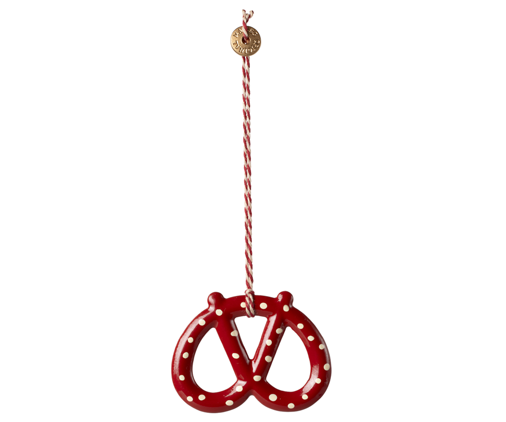 Maileg Metal ornament, Pretzel - Dot | Playroom Avenue