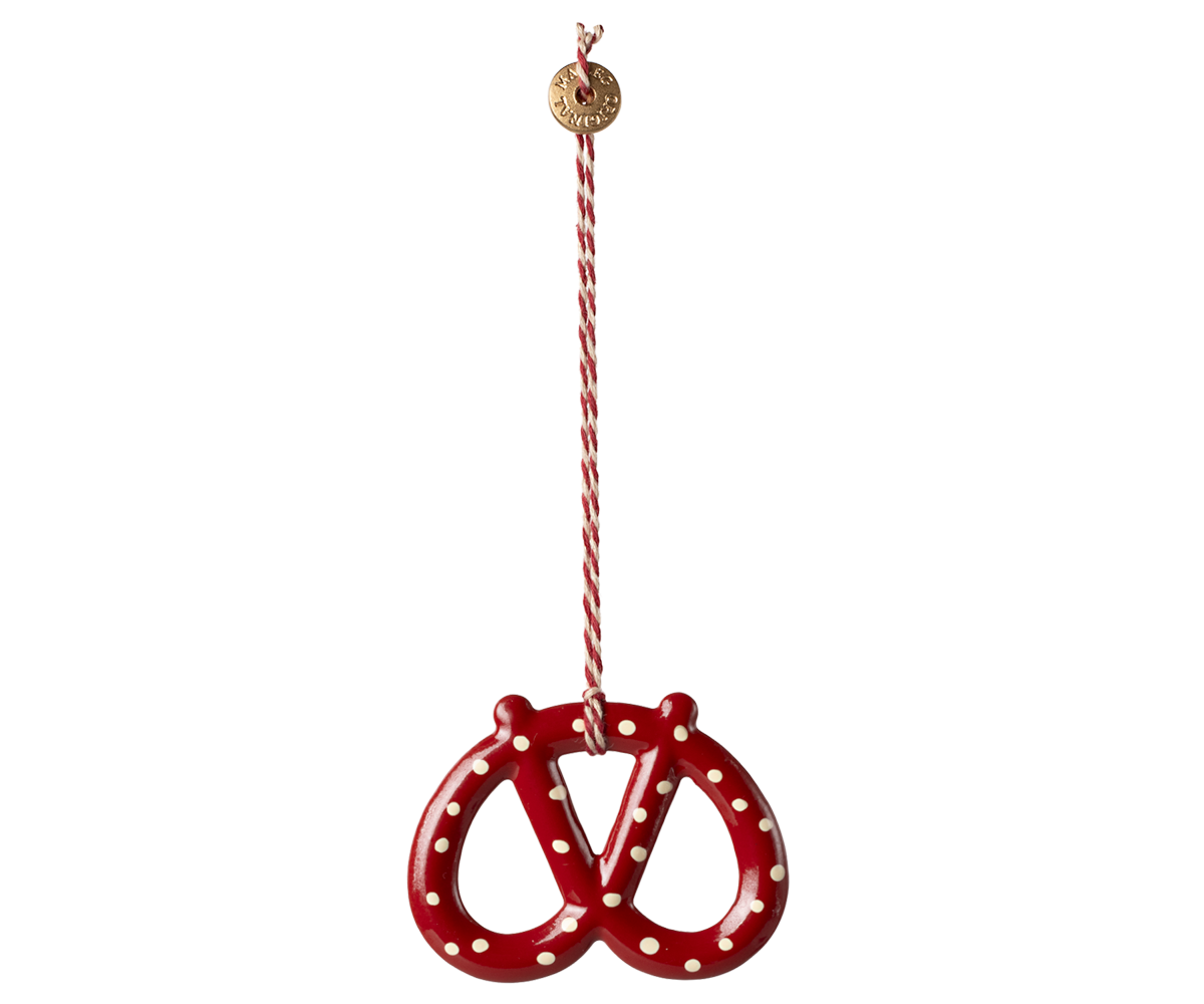 Maileg Metal ornament, Pretzel - Dot | Playroom Avenue