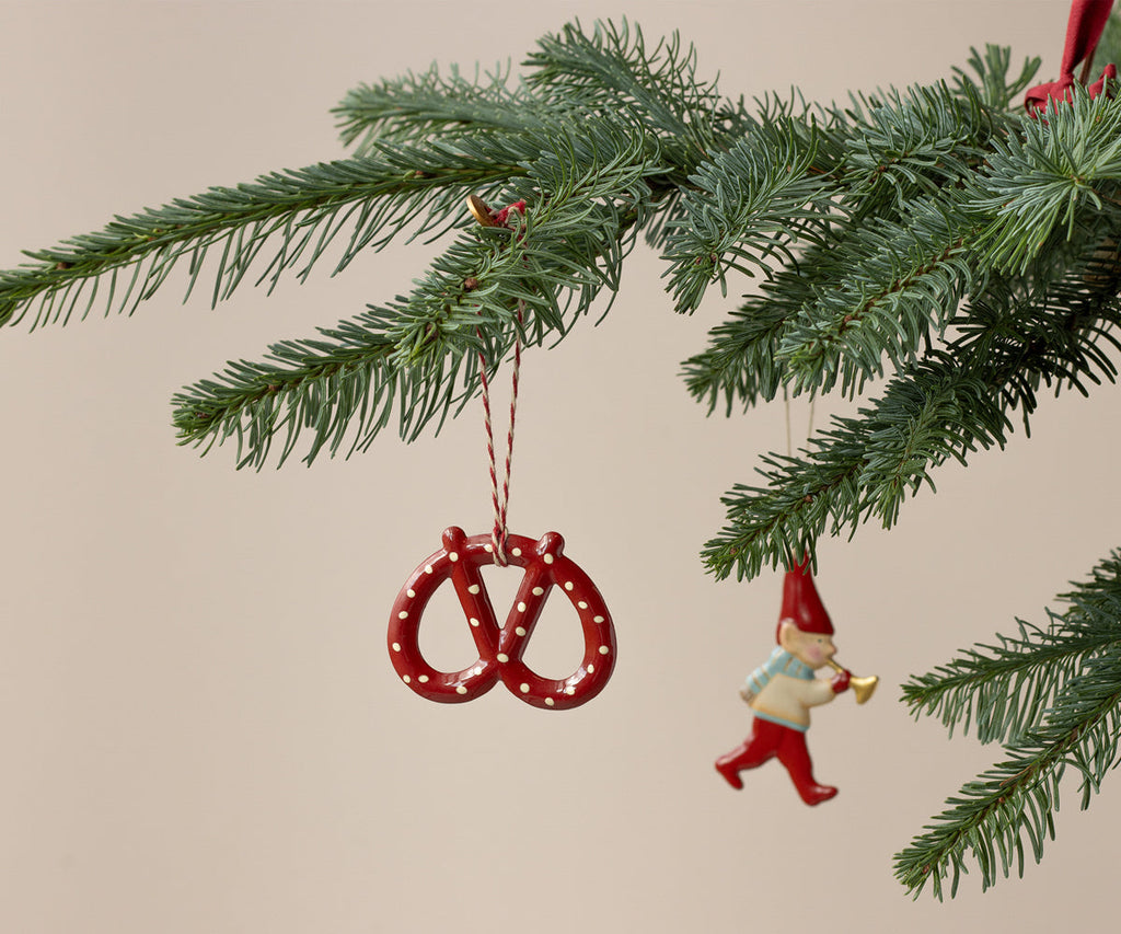 Maileg Metal ornament, Pretzel - Dot | Playroom Avenue