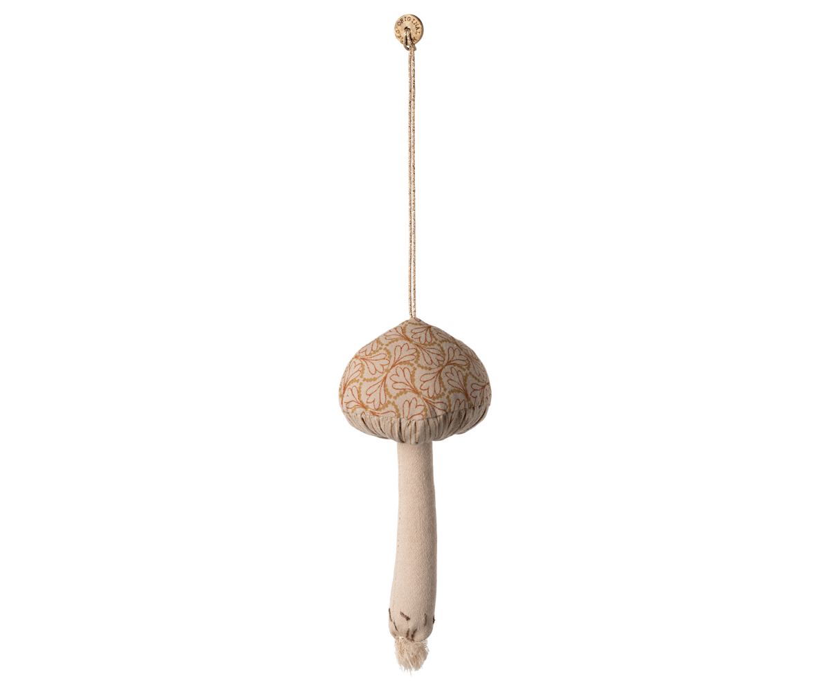 Maileg Mushroom ornament, Winter heart | Playroom Avenue