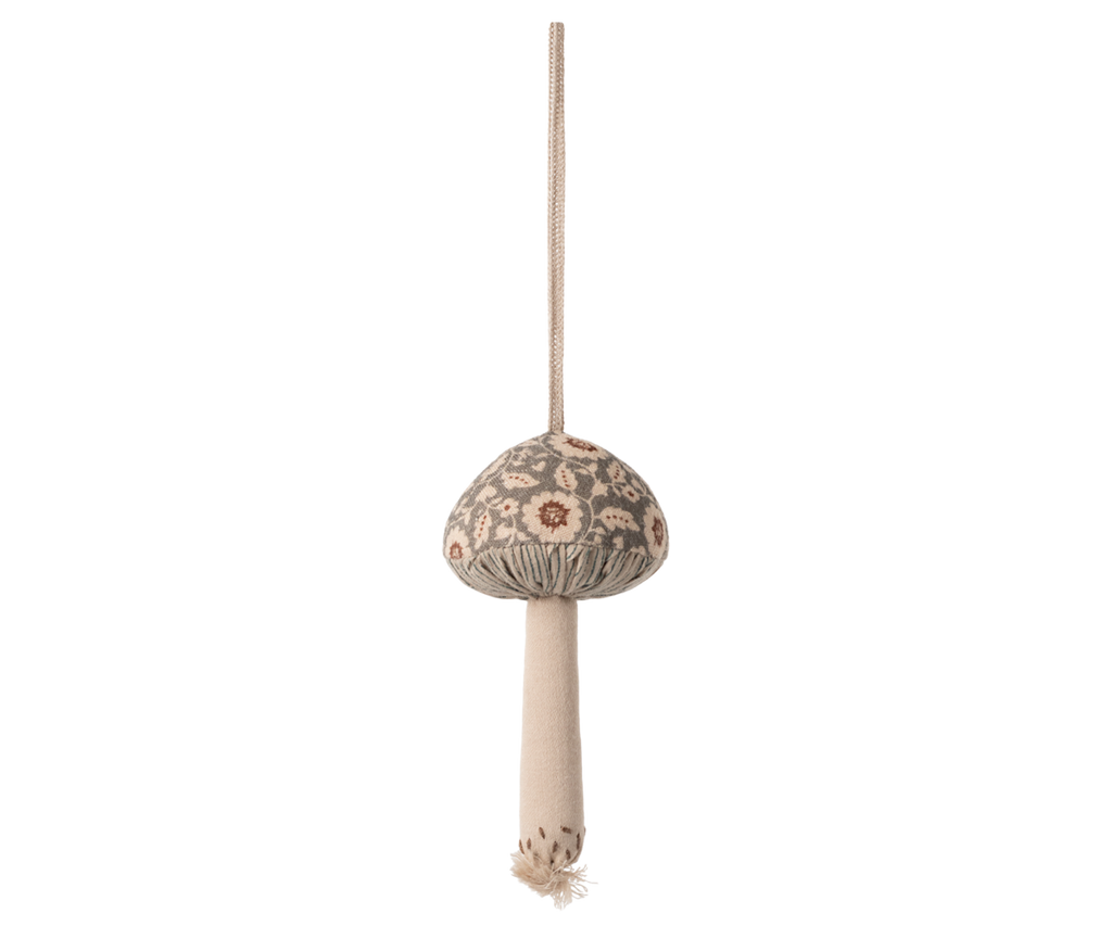 Maileg Mushroom ornament, Winter flower - Green | Playroom Avenue