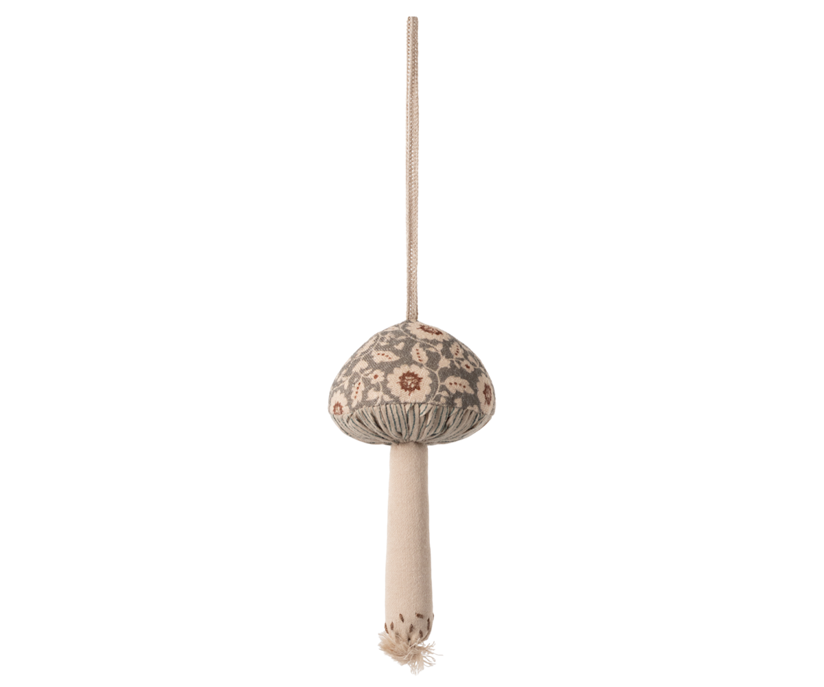 Maileg Mushroom ornament, Winter flower - Green | Playroom Avenue
