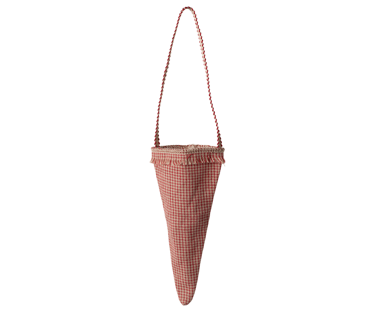 Maileg Cornet ornament, Checker - Red | Playroom Avenue