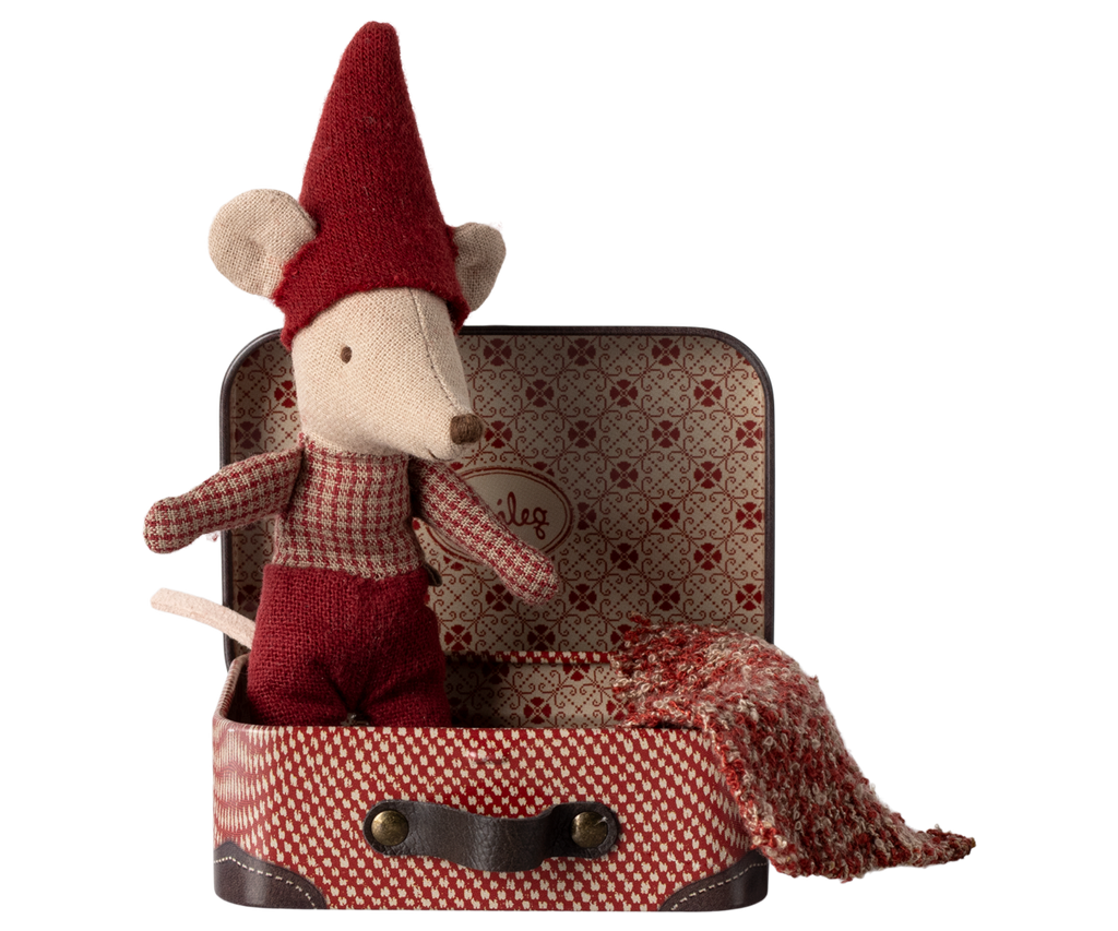 Maileg Christmas mouse, Baby in suitcase | Playroom Avenue