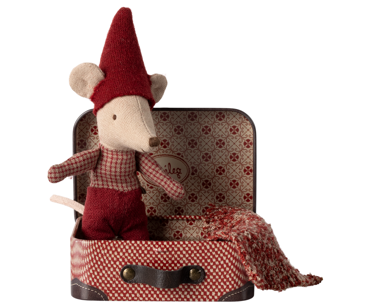 Maileg Christmas mouse, Baby in suitcase | Playroom Avenue