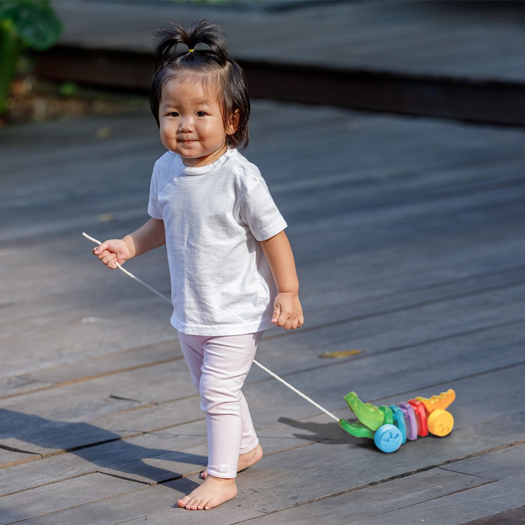 PlanToys Rainbow Alligator | Playroom Avenue
