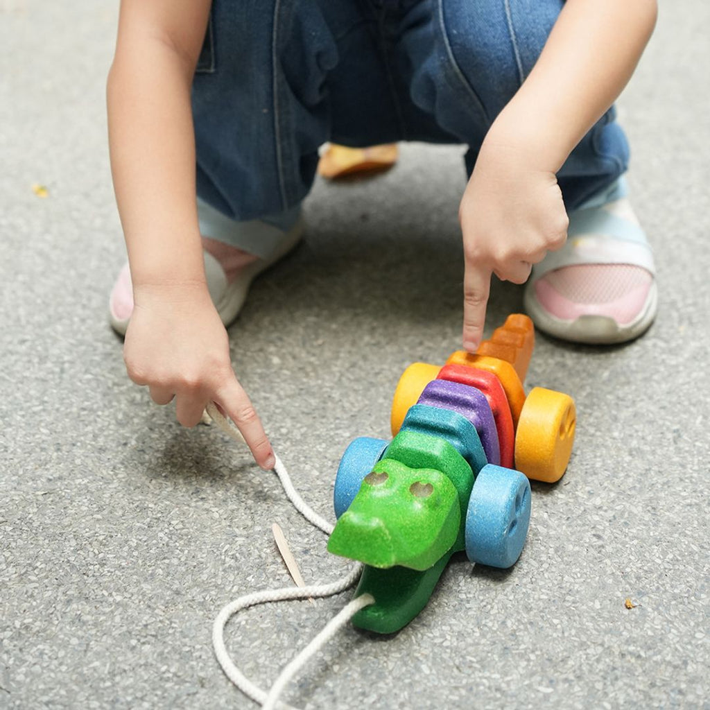 PlanToys Rainbow Alligator | Playroom Avenue