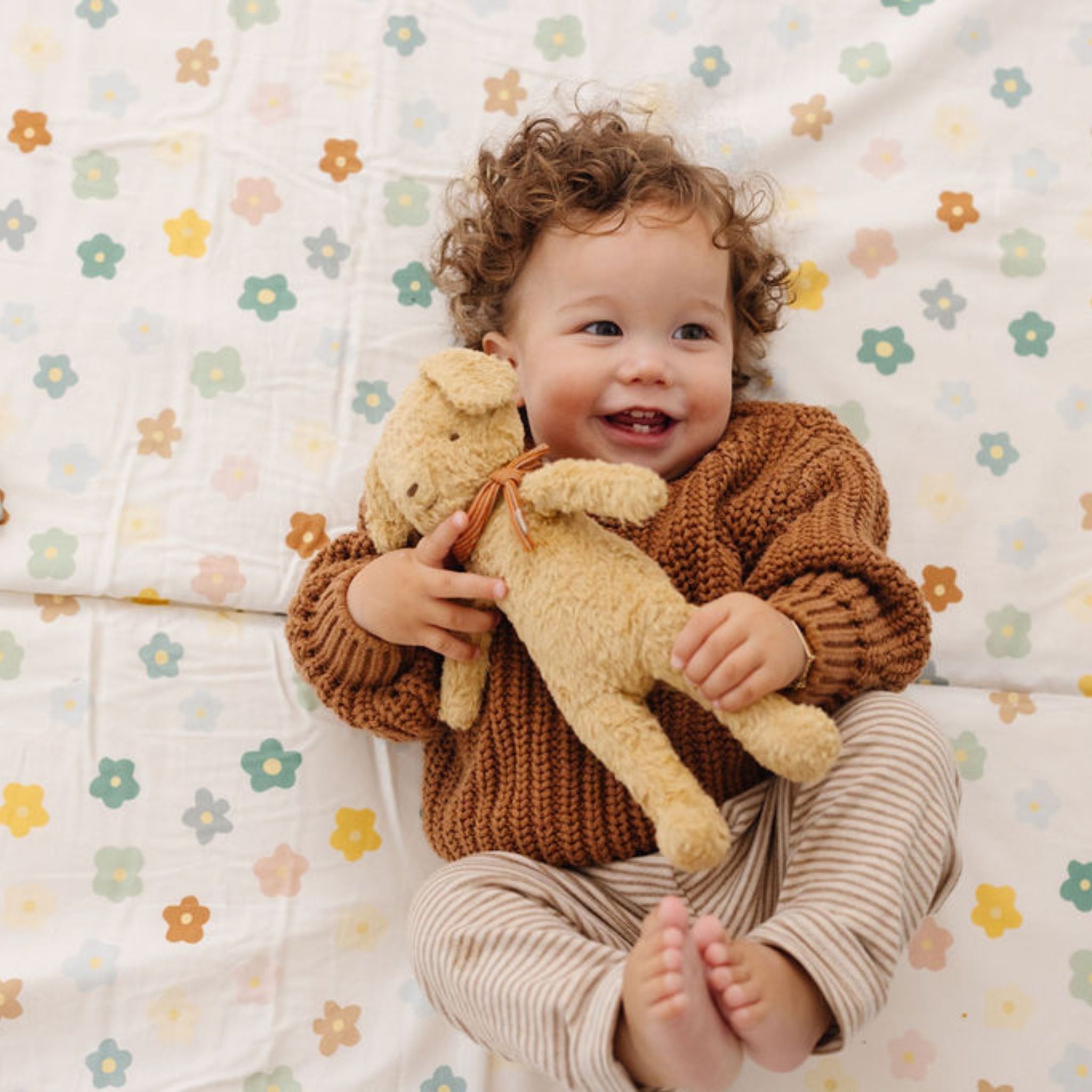 Toki Kids Playful Posies Organic Cotton Mat - Playroom Avenue