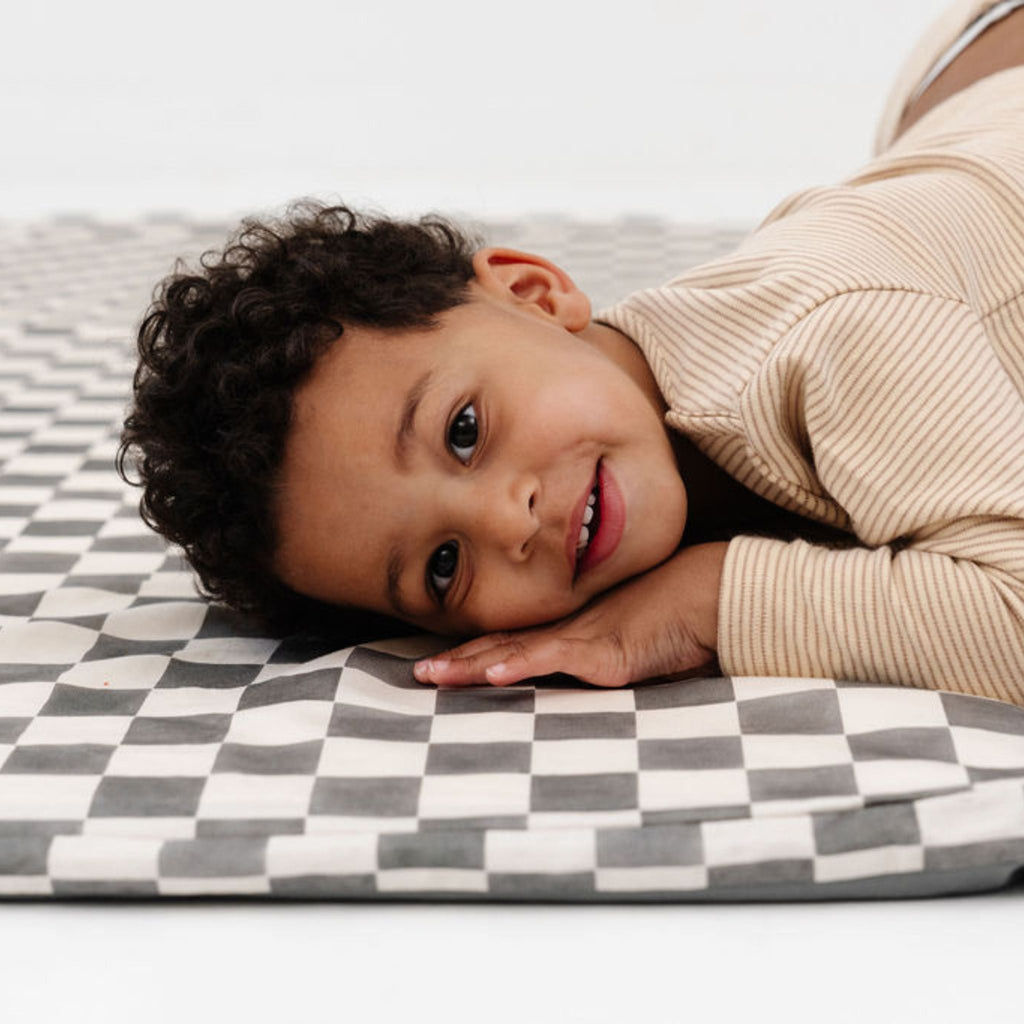 Toki Kids Checker Pepper Organic Cotton Mat | Playroom Avenue
