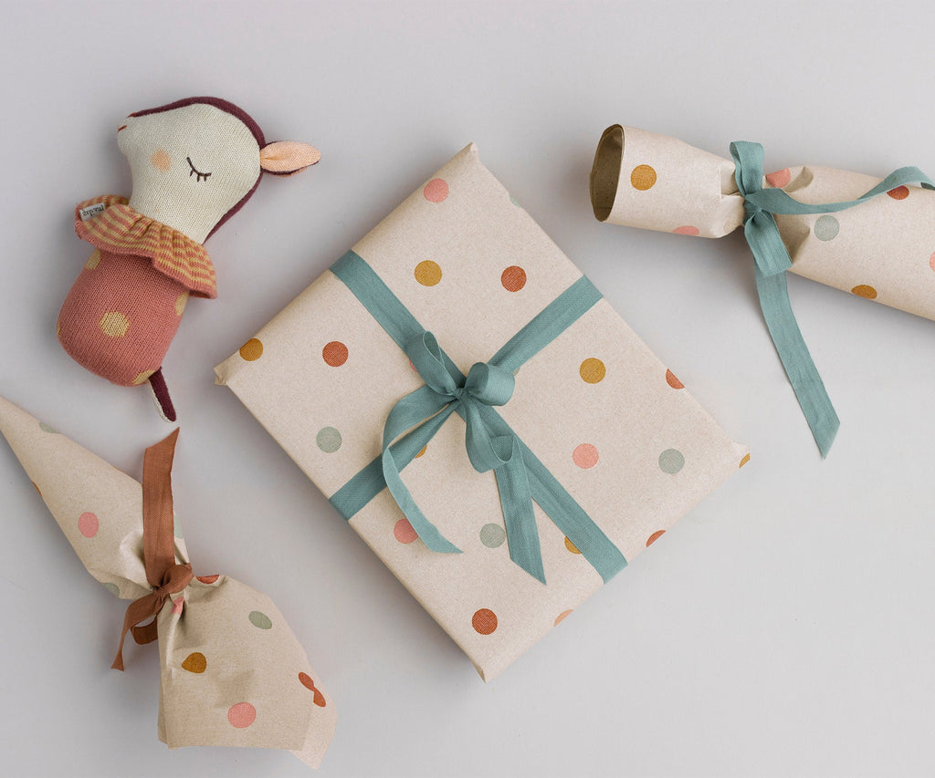 Maileg Gift Wrap, Multi Dots - 10 m | Playroom Avenue