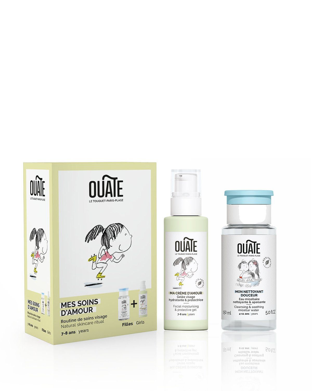 OUATE Duo Set MY LOVABLE SKINCARE ROUTINE Girls (ages 7-8) | Playroom Avenue