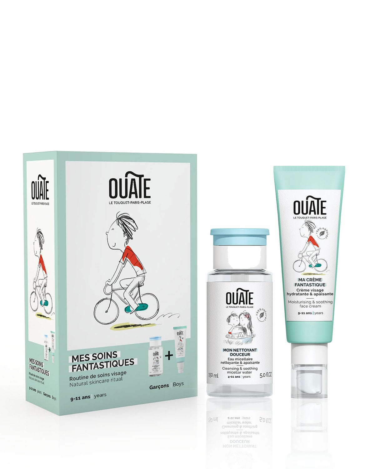 OUATE Duo Set MY FANTASTIC SKINCARE ROUTINE Boys (ages 9-11) | Playroom Avenue