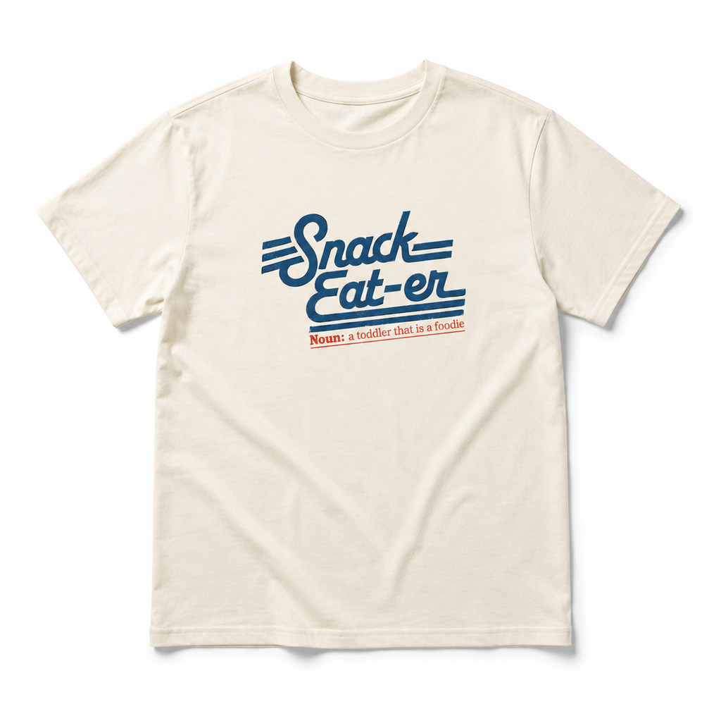 LITTLE RAD THINGS SNACK EAT-ER TEE - VINTAGE CREAM | Playroom Avenue
