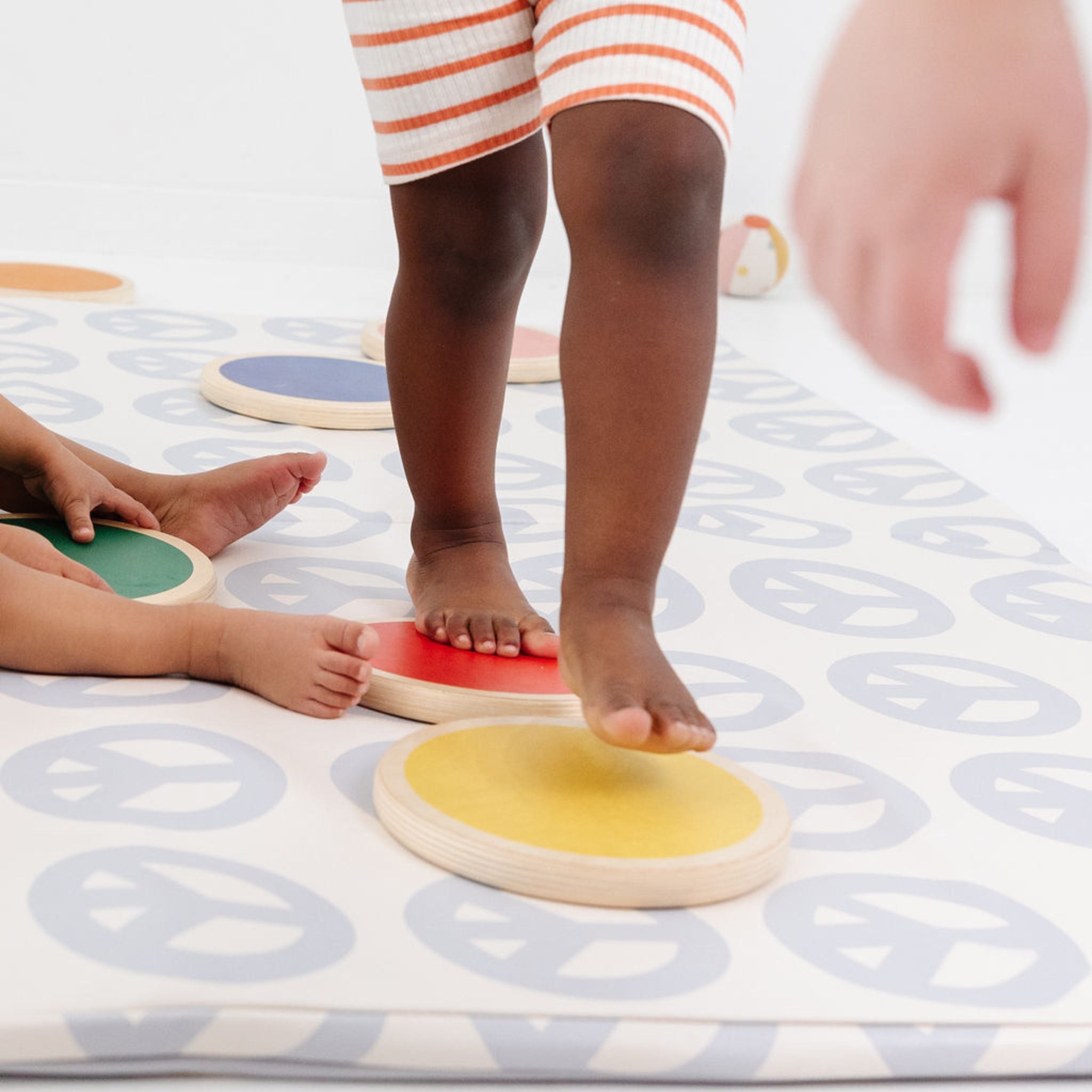 Toki Kids Peace Sign Vegan Leather Mat - Playroom Avenue