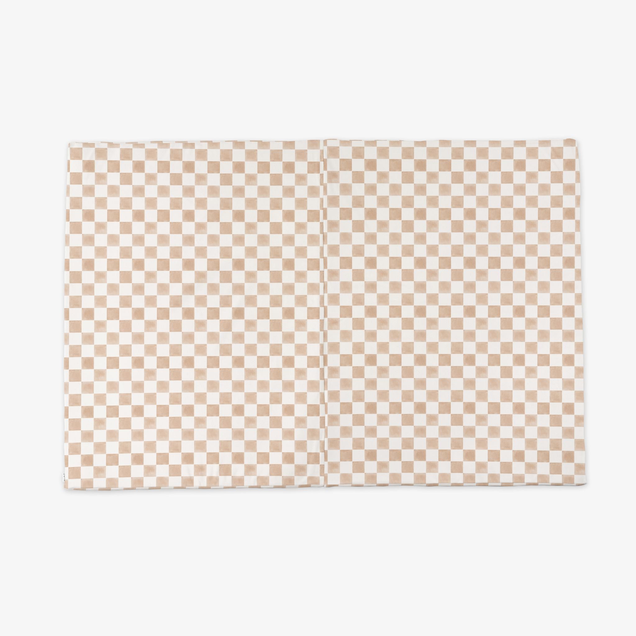 Toki Kids Checker Toffee Vegan Leather Mat Epic | Playroom Avenue