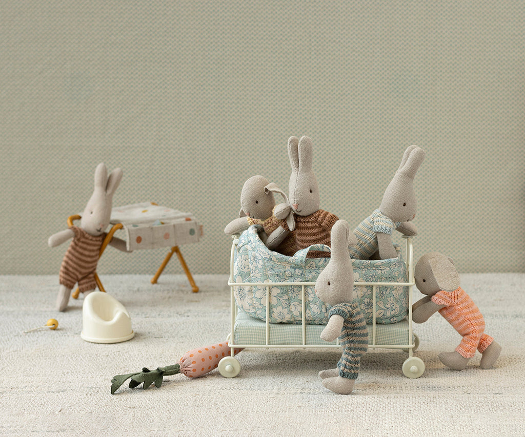 Maileg Rabbit, Micro - Blue | Playroom Avenue